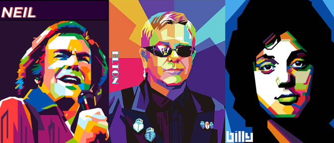 THE SINGER & TWO PIANOMEN MUSICAL SALUTE TO NEIL, BILLY & ELTON